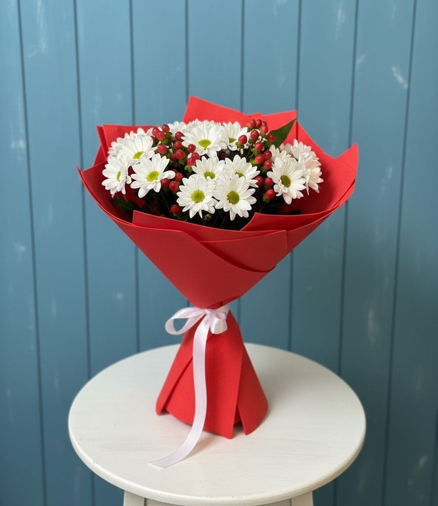 Букет цветов из: Хризантемы в Заветном