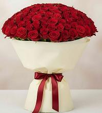Букет 101 Красная роза Милано в Заветном
