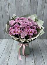 Букет цветов из:  Хризантемы #REPLACE_PRED# Заветном