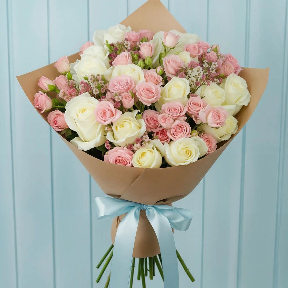 Букет цветов из: Розы в Заветном