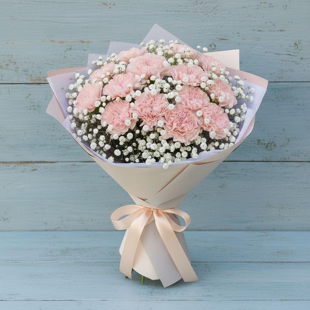 Букет цветов из: Гвоздики в Заветном