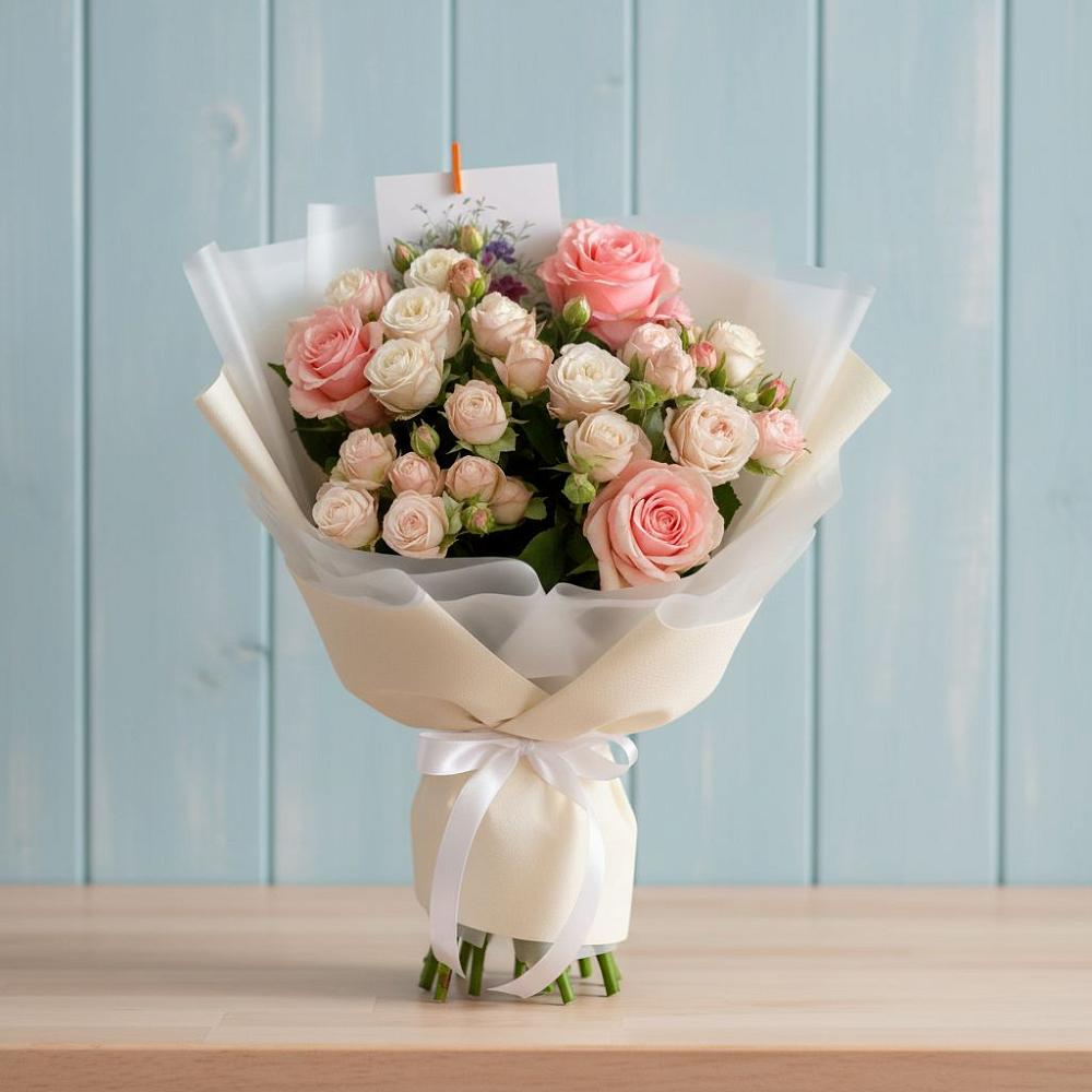 Букет цветов из: Розы в Заветном