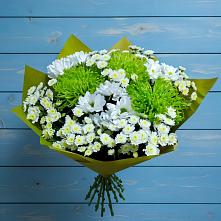 Букет цветов из:  Хризантемы #REPLACE_PRED# Заветном