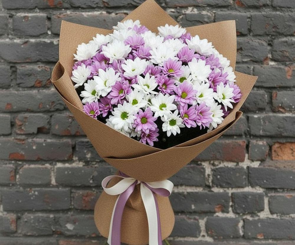 Букет цветов из: Хризантемы в Заветном