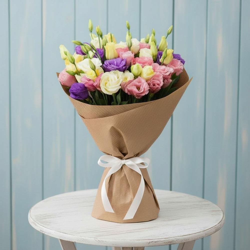 Букет цветов из: Лизиантусы в Заветном