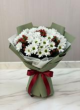 Букет цветов из:  Хризантемы #REPLACE_PRED# Заветном
