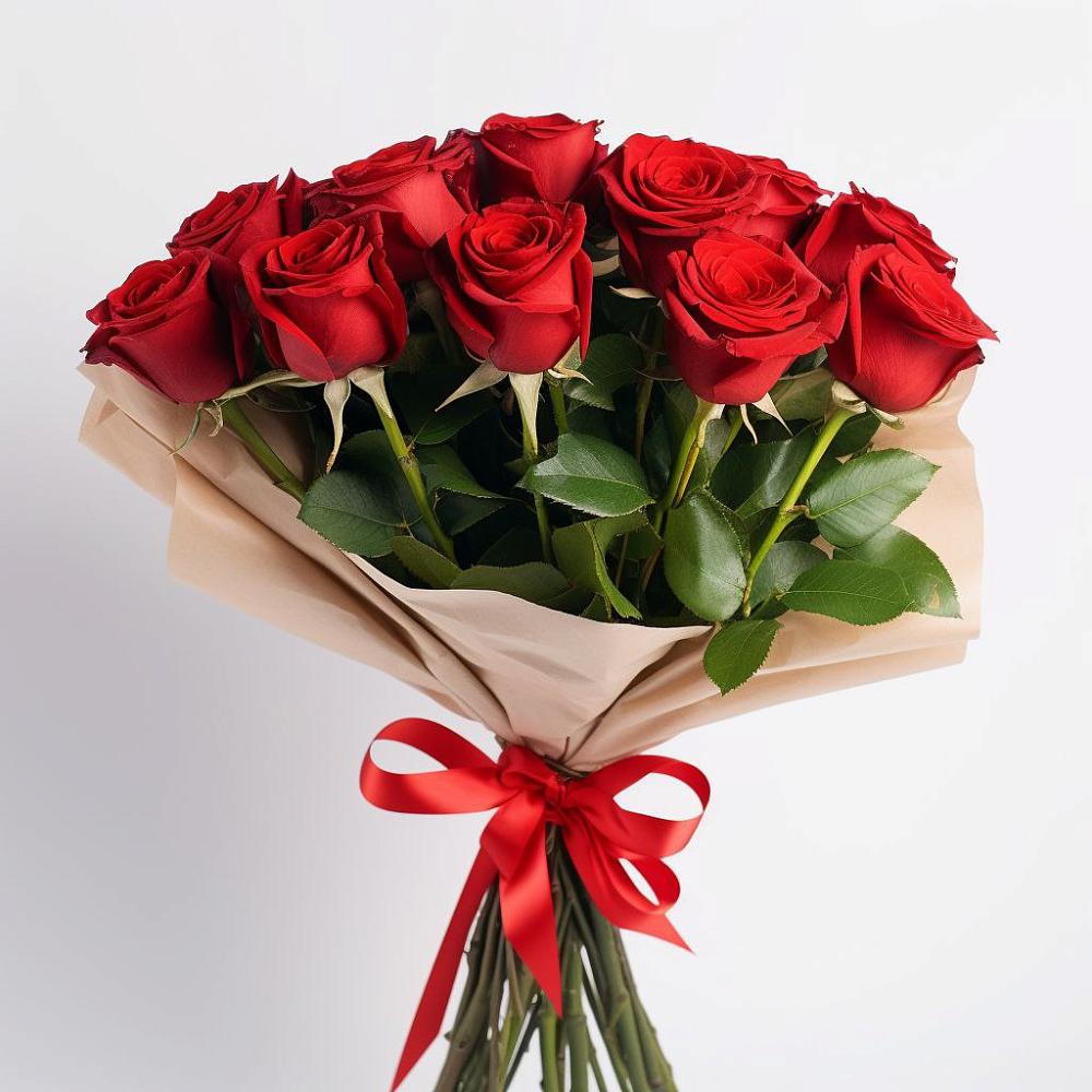 Букет 11 Красных роз Эдлесс Лав в Заветном