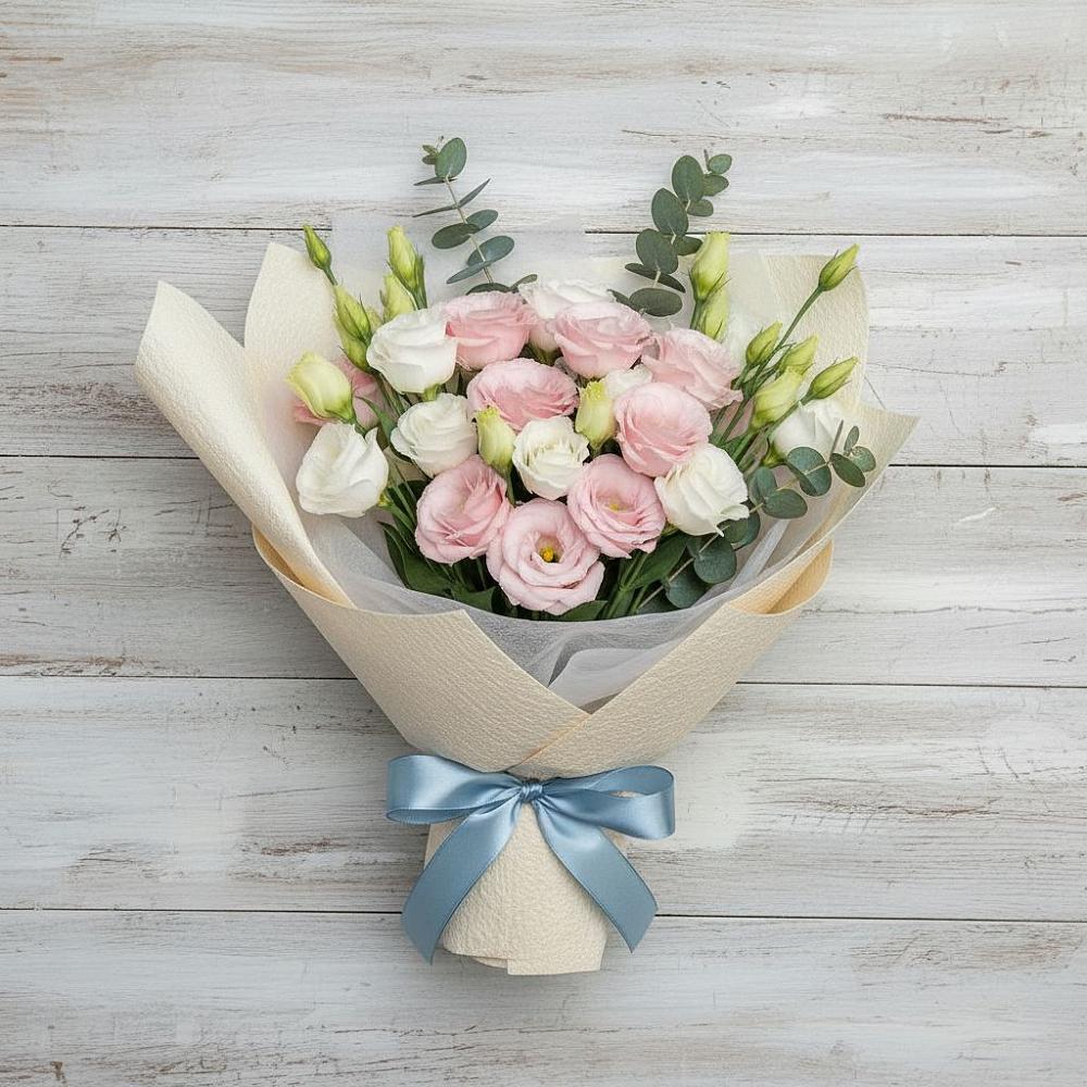 Букет цветов из: Лизиантусы в Заветном